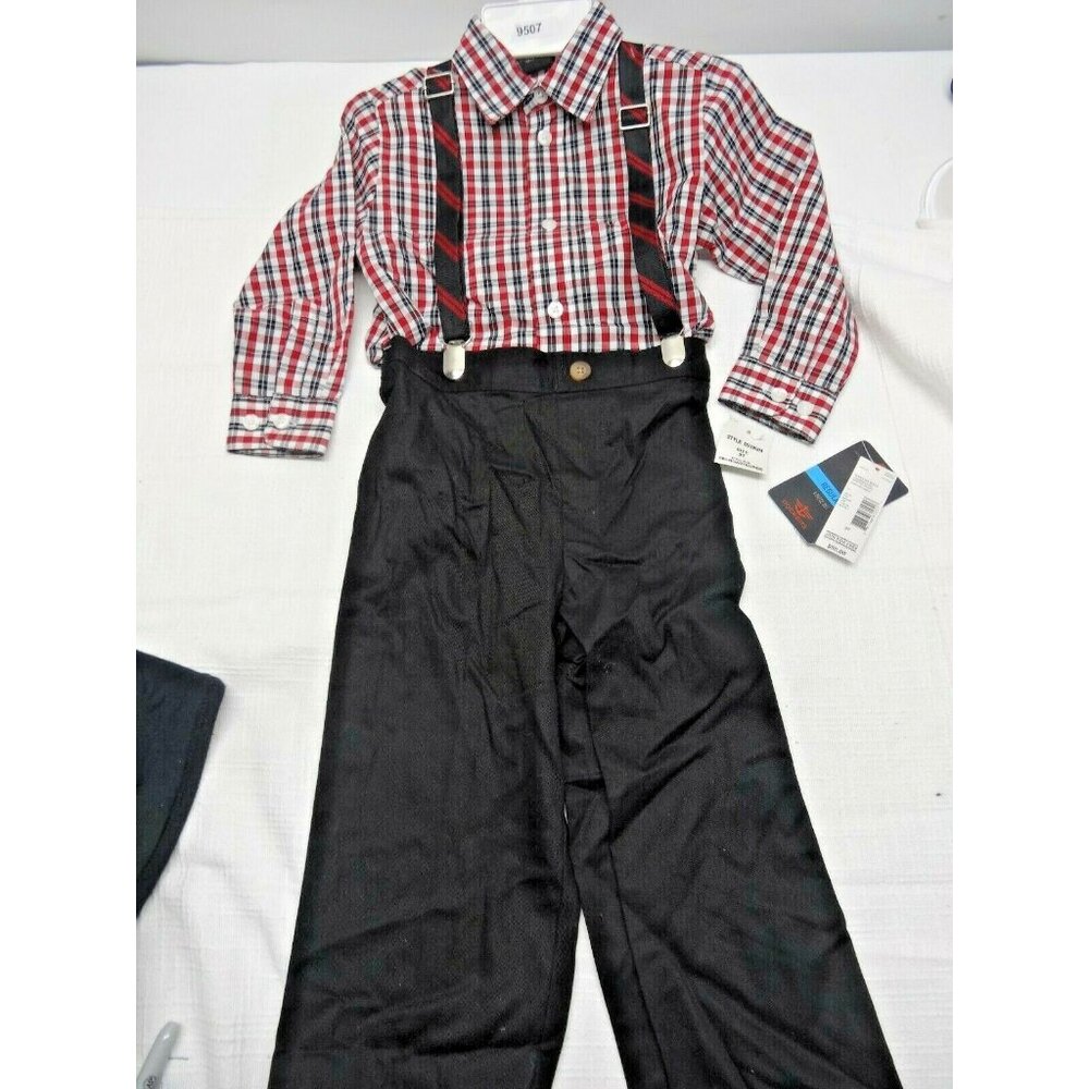 Dockers  Toddler Boys 3 Piece Set SHIRT PANTS SUSPENDERS 3T